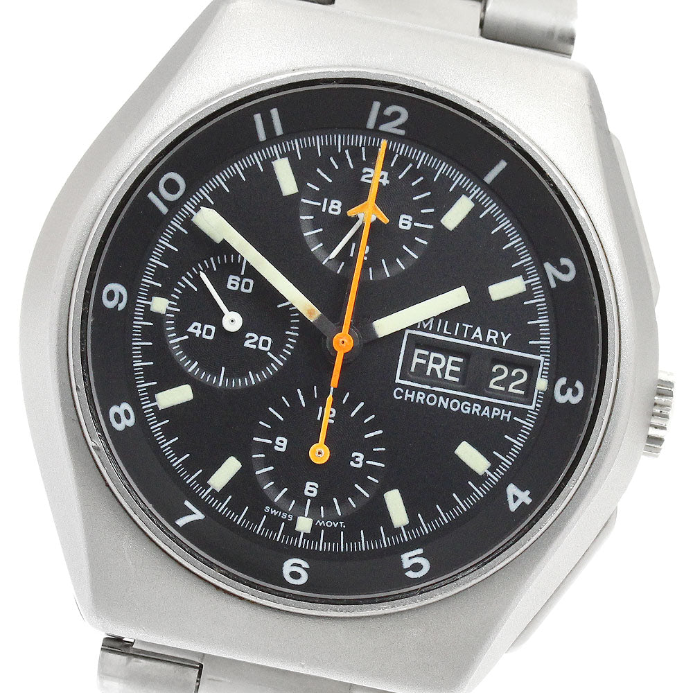 TUTIMA military chronograph Day date black Dial Automatic Men's Watch_935098
