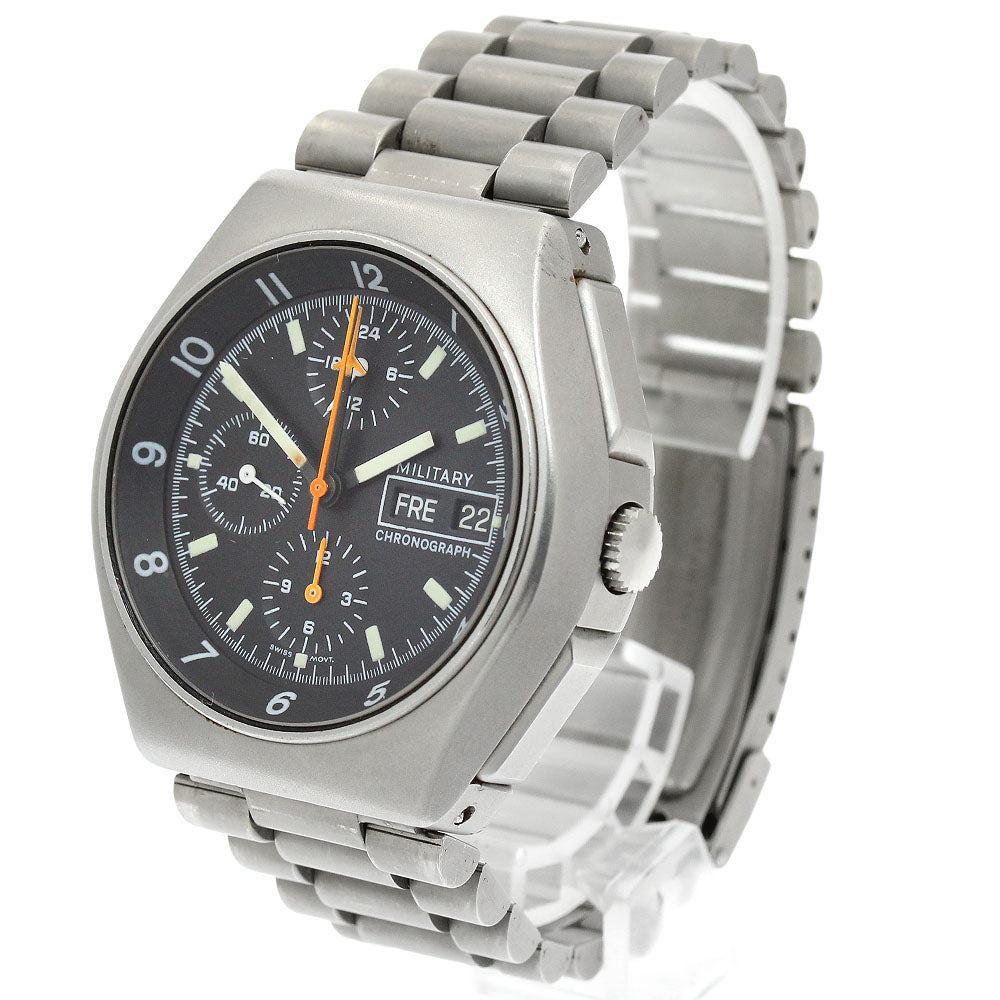 TUTIMA military chronograph Day date black Dial Automatic Men's Watch_935098