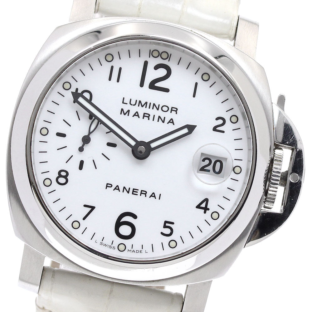 PANERAI Luminor Marina PAM00049 Small seconds white Dial Automatic Men's Watch_935103
