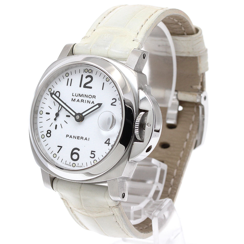 PANERAI Luminor Marina PAM00049 Small seconds white Dial Automatic Men's Watch_935103