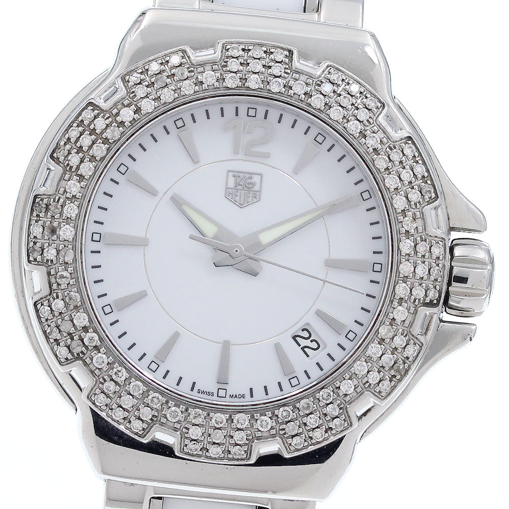 TAG HEUER Formula 1 WAH1215.BA0861 Diamond Bezel white Dial Quartz Ladies_935117