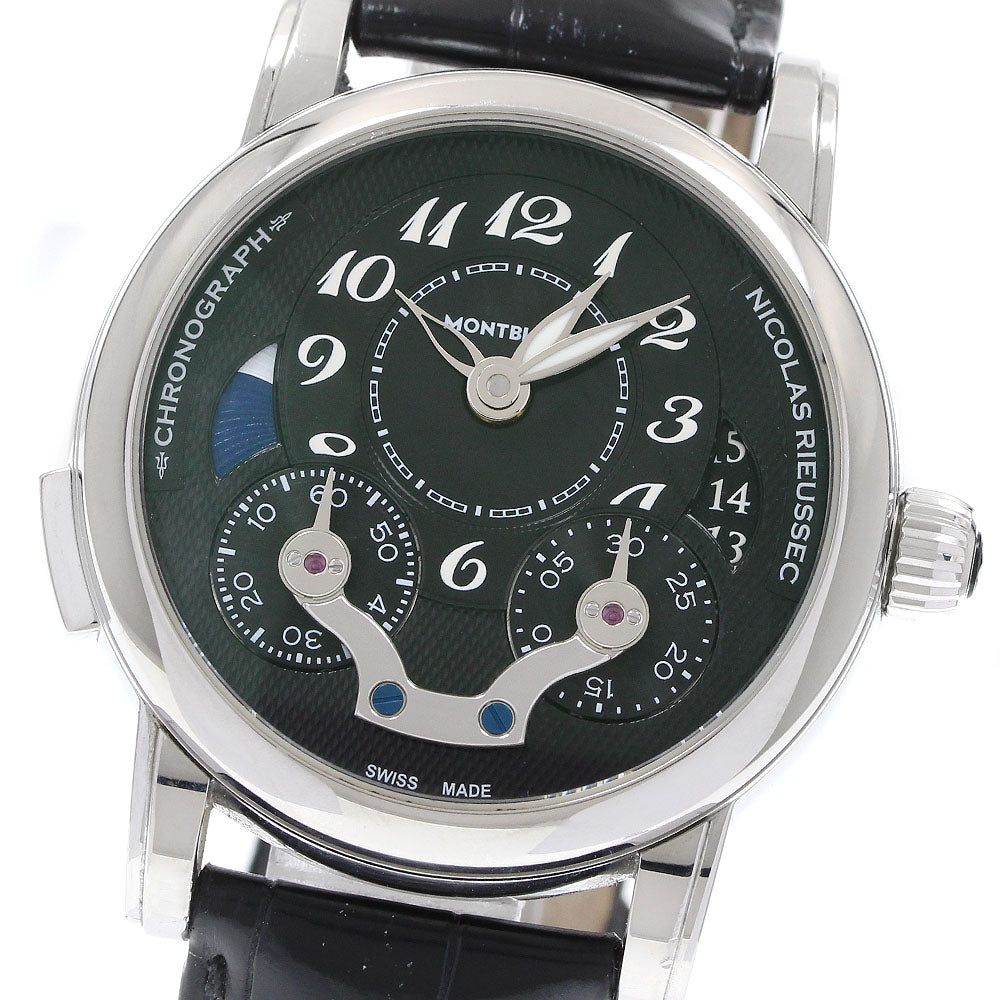 MONTBLANC Star Nikola Ryusec Monopusher Automatic 106488 Chronograph GMT black Dial Automatic Men's Watch_935123