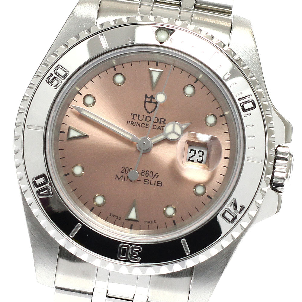 TUDOR Prince Date Mini Sub 73190 cal.2671 pink Dial Automatic Boy's Watch_935124