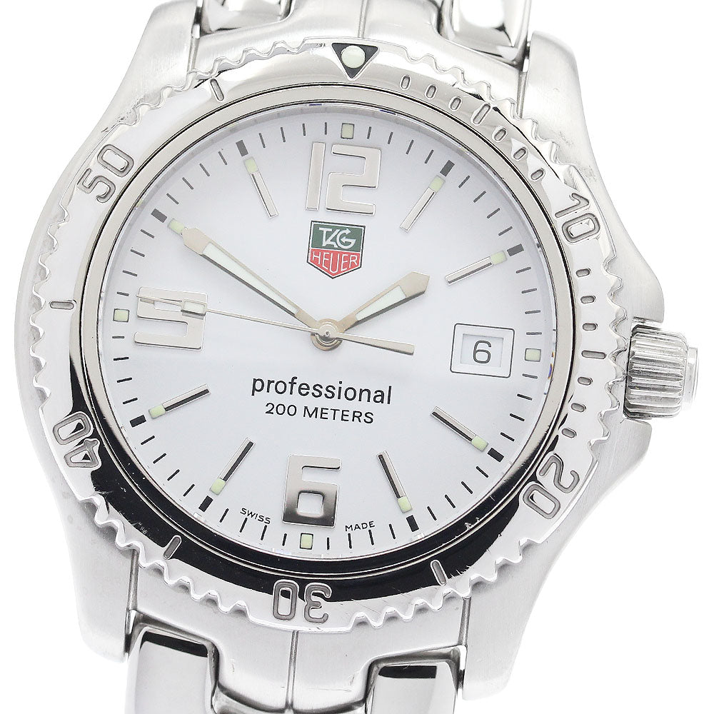 TAG HEUER Link WT1114 Date white Dial Quartz Men's Watch_935144