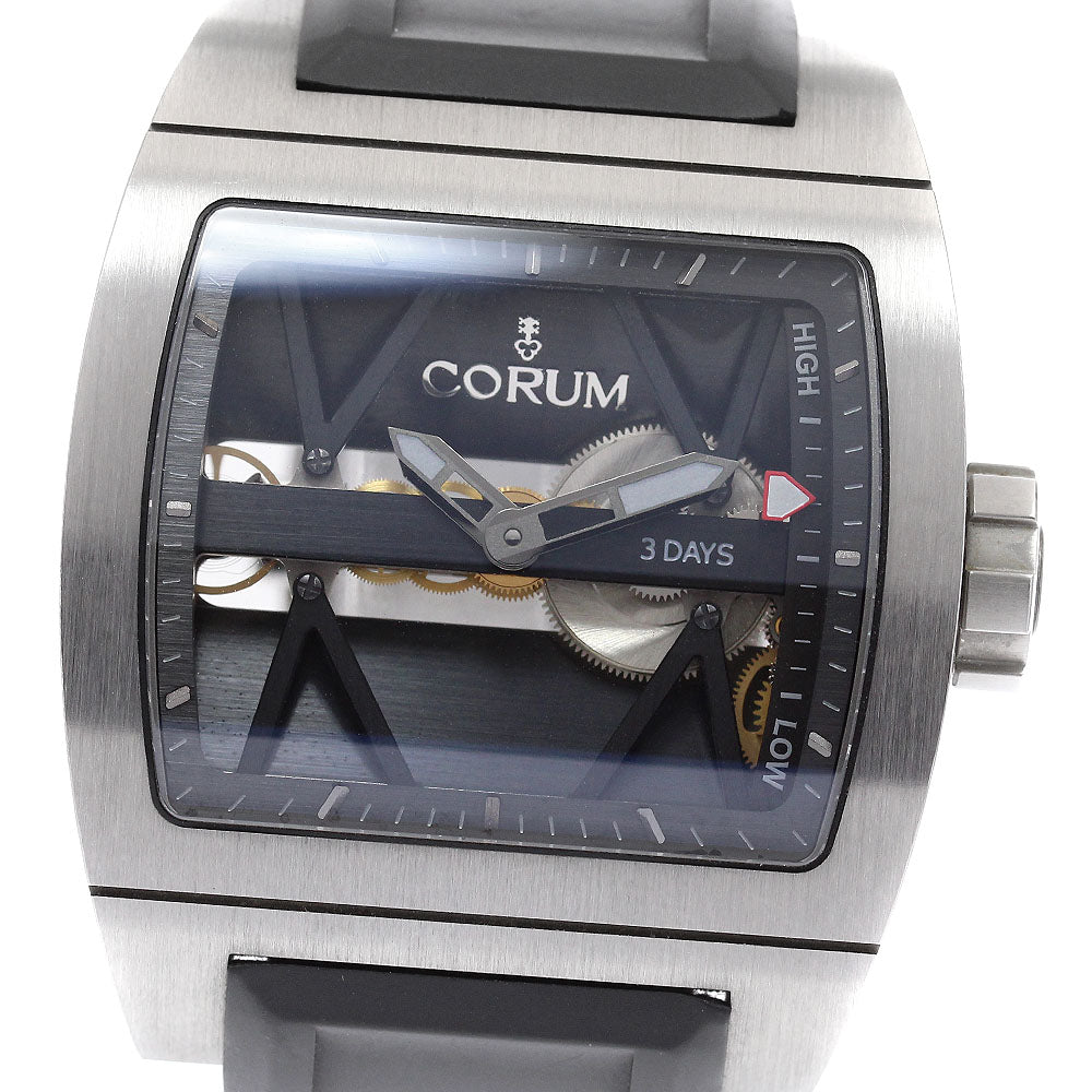 CORUM Tea bridge 107.101.04/F3710000 black Dial Hand Winding Men's Watch_935152