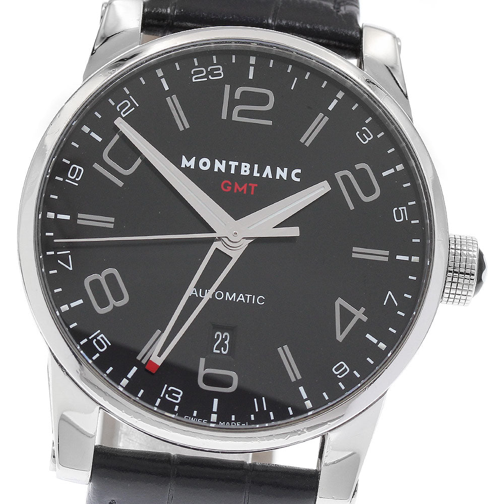 MONTBLANC Time walker 7081 Date GMT black Dial Automatic Men's Watch_935155