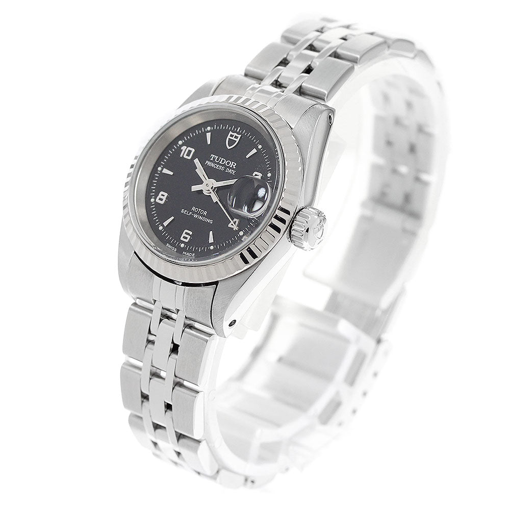 TUDOR Princess date 92414 WG bezel black Dial Automatic Ladies Watch_935161