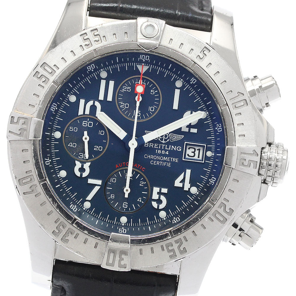 BREITLING Avenger Skyland A13380 Date Chronograph blue Dial Automatic Men's Watch_935162