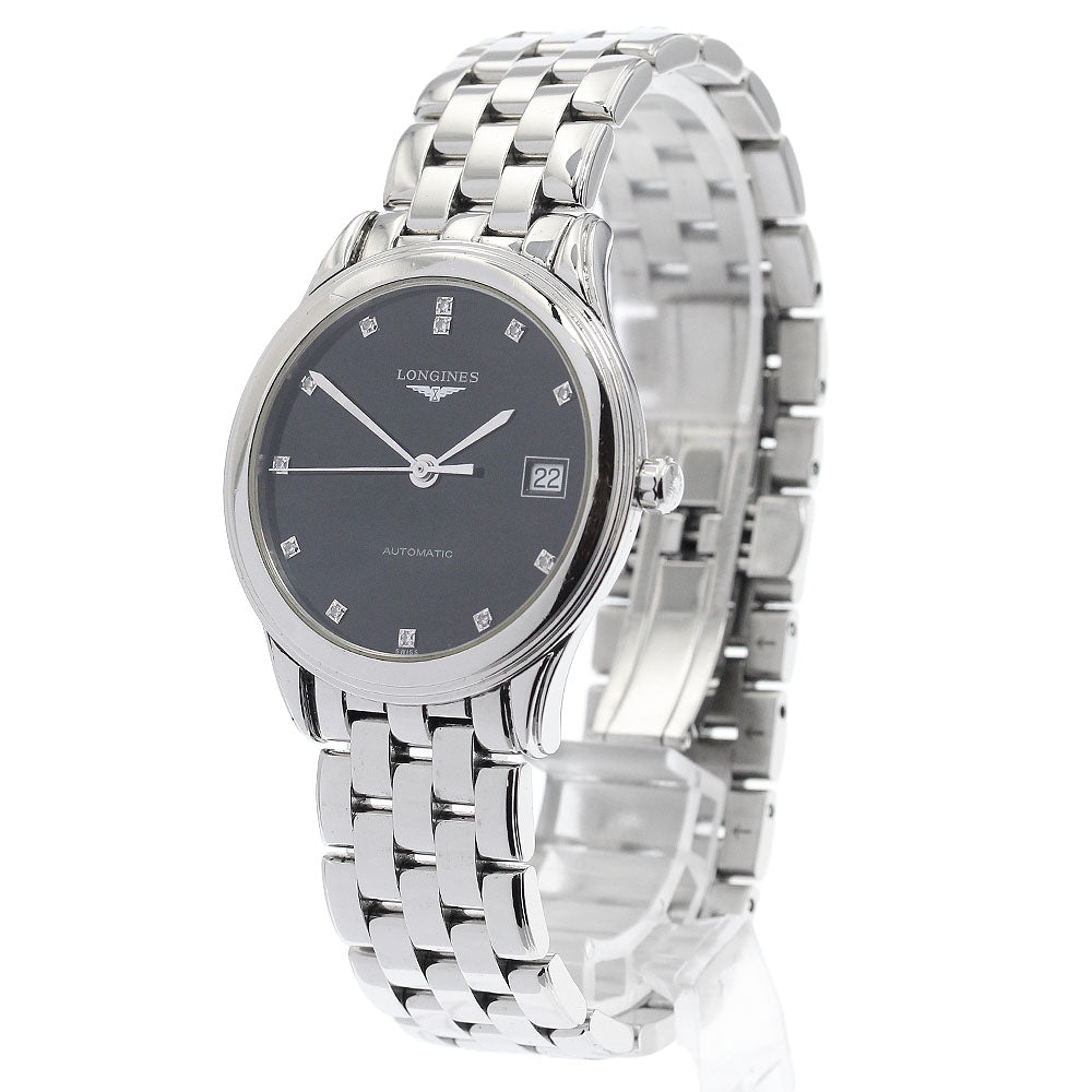 LONGINES Flagship L4.774.4 Date 12P diamond black Dial Automatic Men's_935165