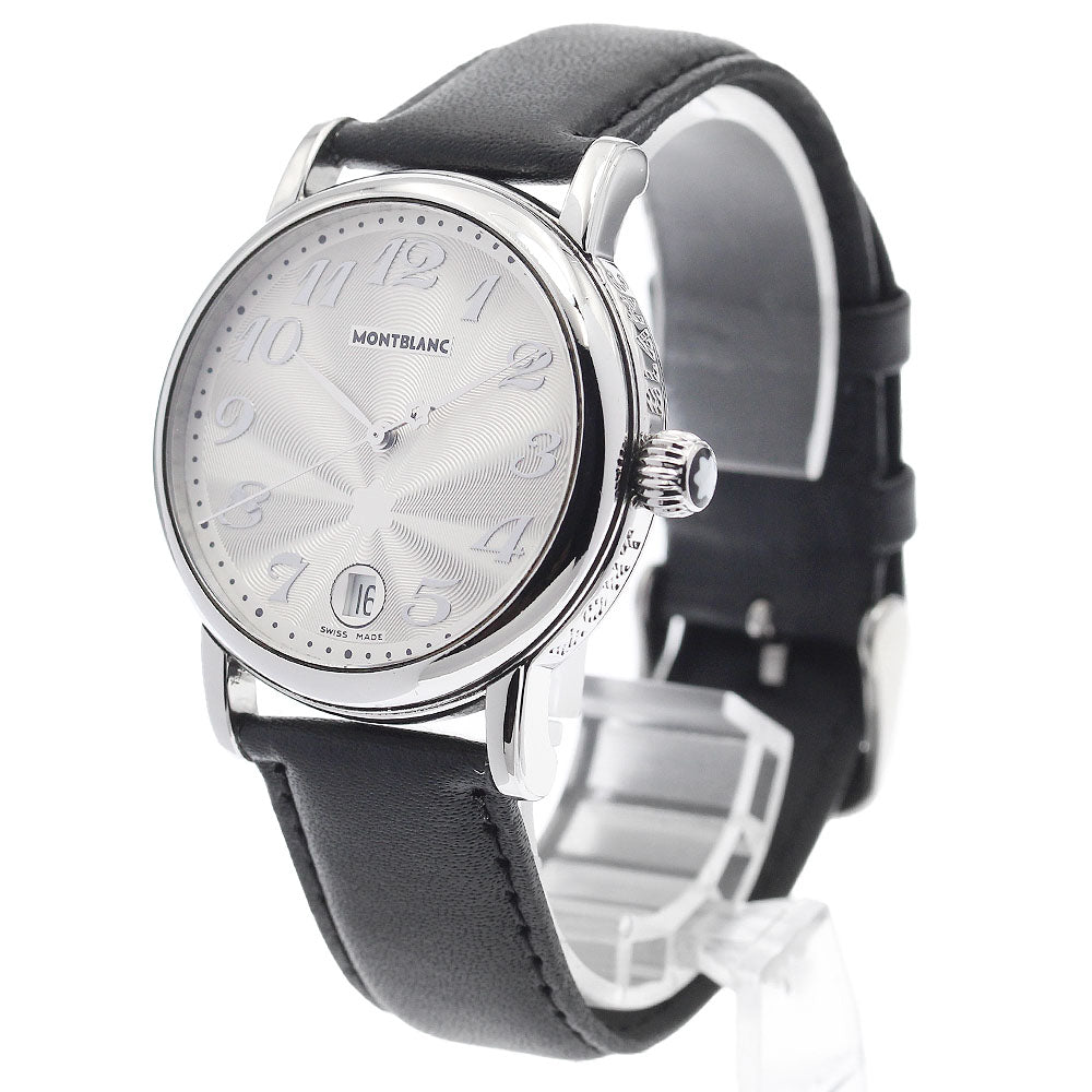 MONTBLANC Meisterstic 7042 Date Silver Dial Quartz Men's Watch_935167