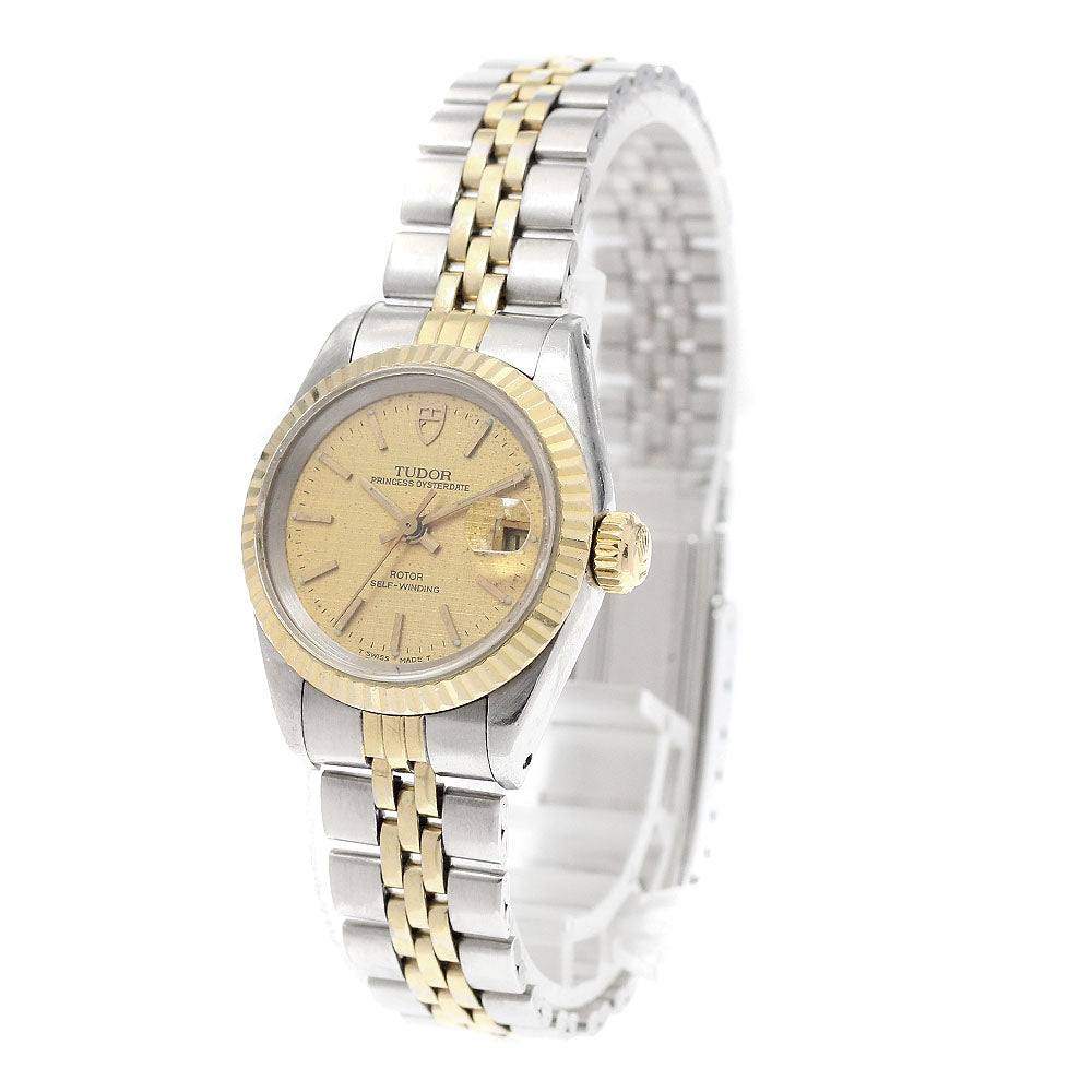 TUDOR Princess Oyster Date 92413N YG bezel Automatic Ladies Watch_935181