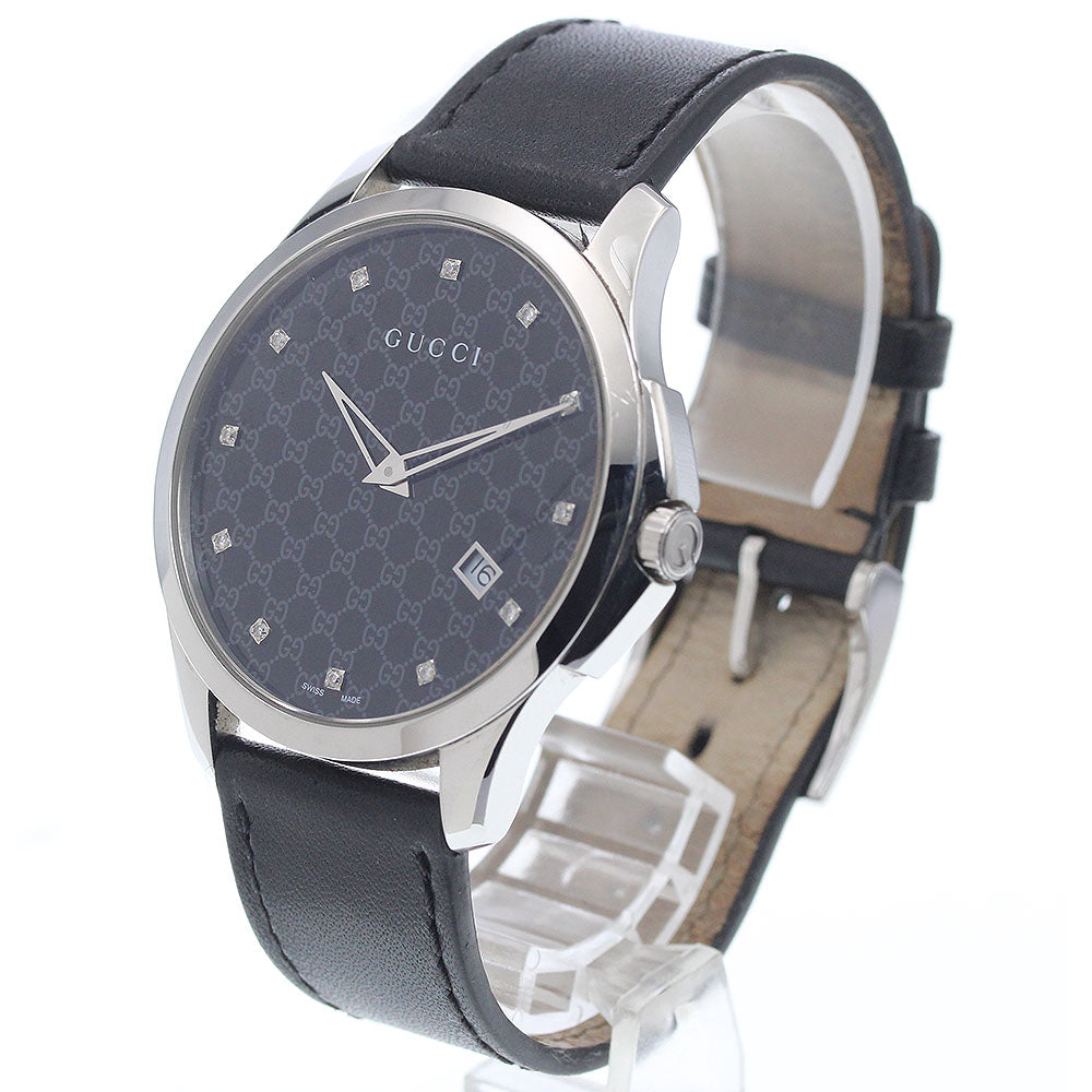 GUCCI G timeless 126.3/YA126305 Date black Dial Quartz Men's Watch_935192