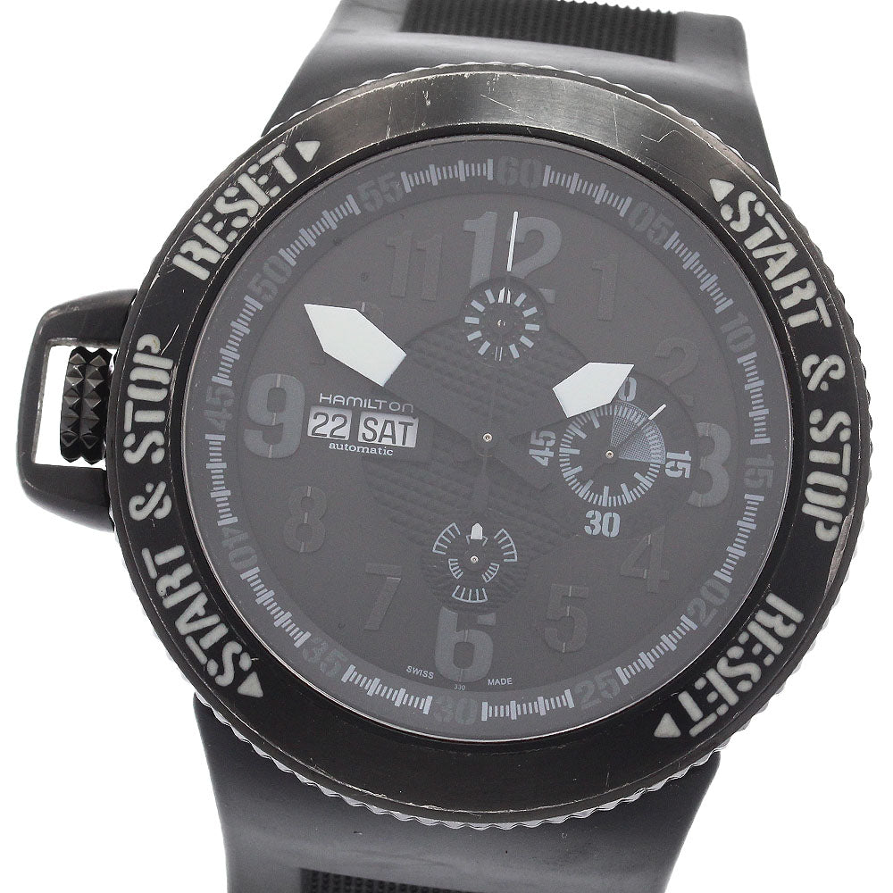 HAMILTON Khaki base jump H797860 Chronograph black Dial Automatic Men's_935195