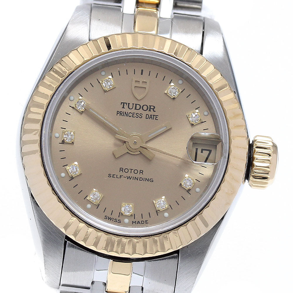 TUDOR Princess date 92513 10P diamond gold Dial Automatic Ladies Watch_935200