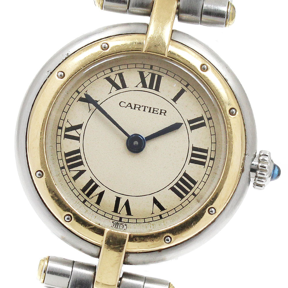 CARTIER PANTHERESM round 84084241 1 row beige Dial Quartz Ladies Watch_935202