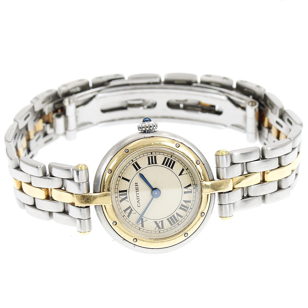 CARTIER PANTHERESM round 84084241 1 row beige Dial Quartz Ladies Watch_935202