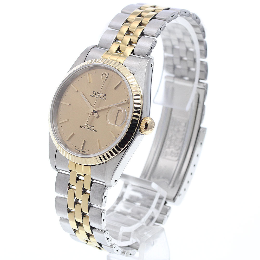 TUDOR Prince Date 74033 YG bezel gold Dial Automatic Men's Watch_935211