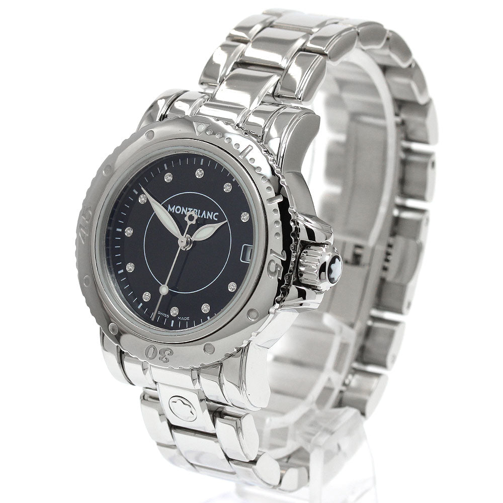 MONTBLANC Sports 102364 Date 11P diamond black Dial Quartz Ladies Watch_935219