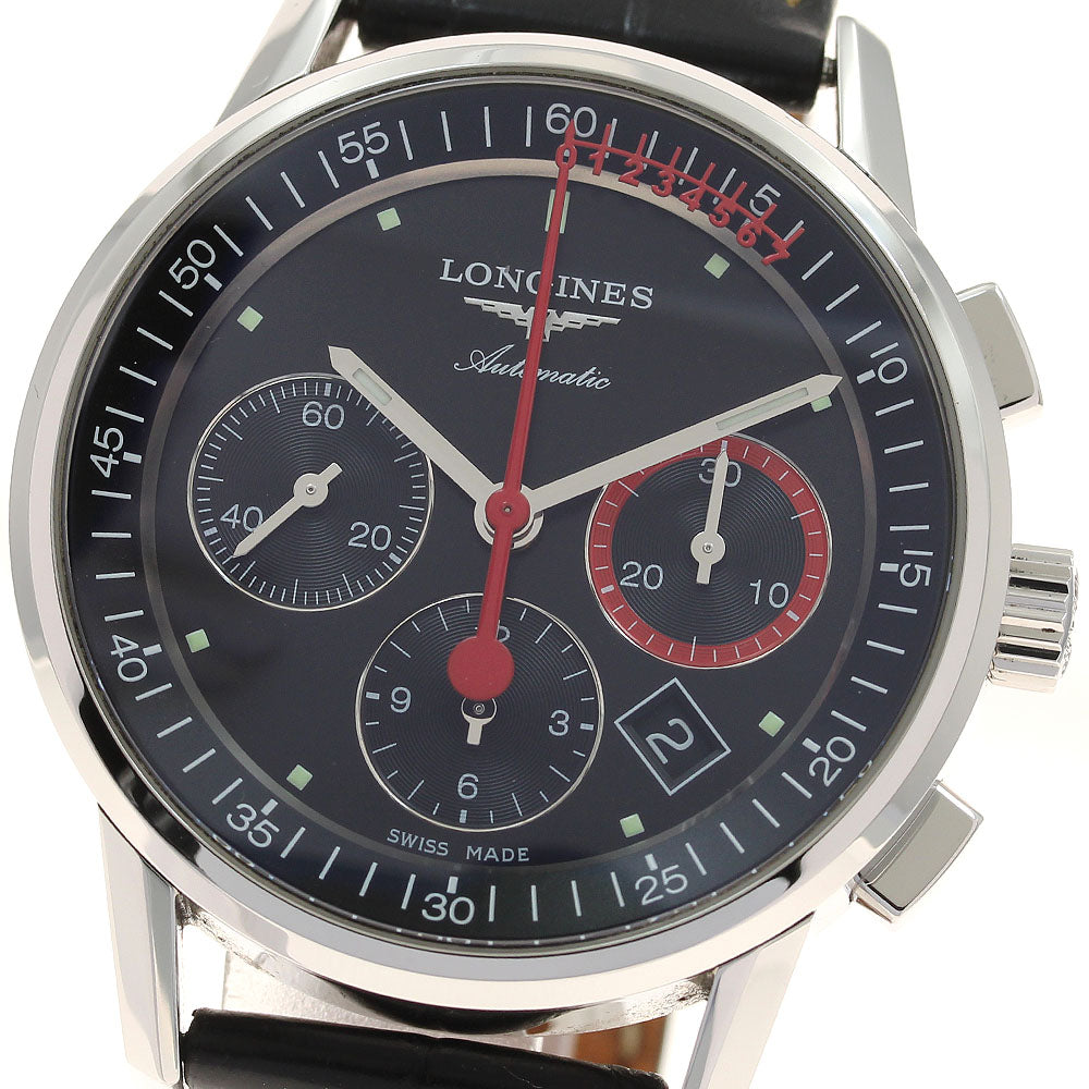 LONGINES Heritage L4.754.4 Chronograph black Dial Automatic Men's Watch_935228