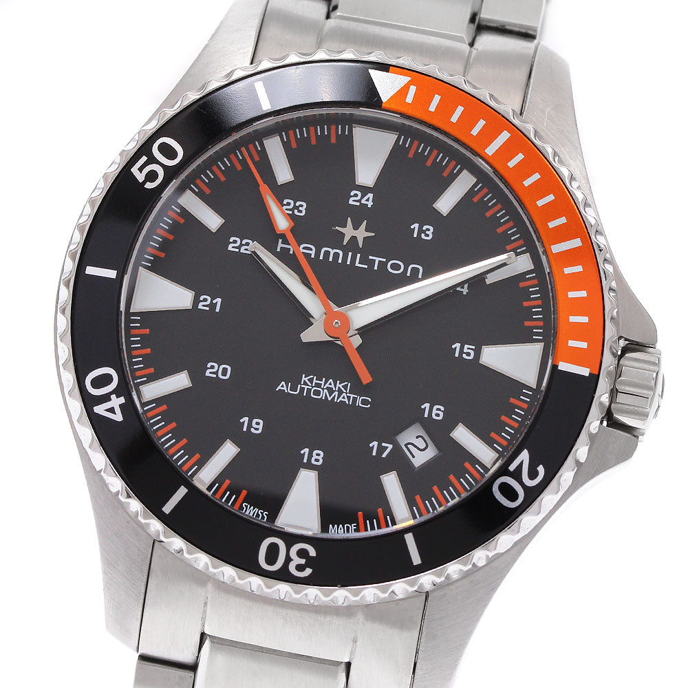HAMILTON Khaki navy scuba H823050 Date black Dial Automatic Men's Watch_935234