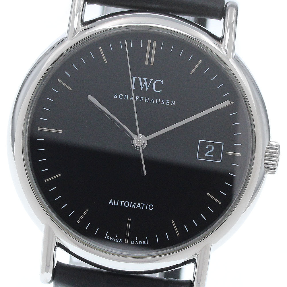 IWC SCHAFFHAUSEN Portofino IW353313 Date black Dial Automatic Men's Watch_935246