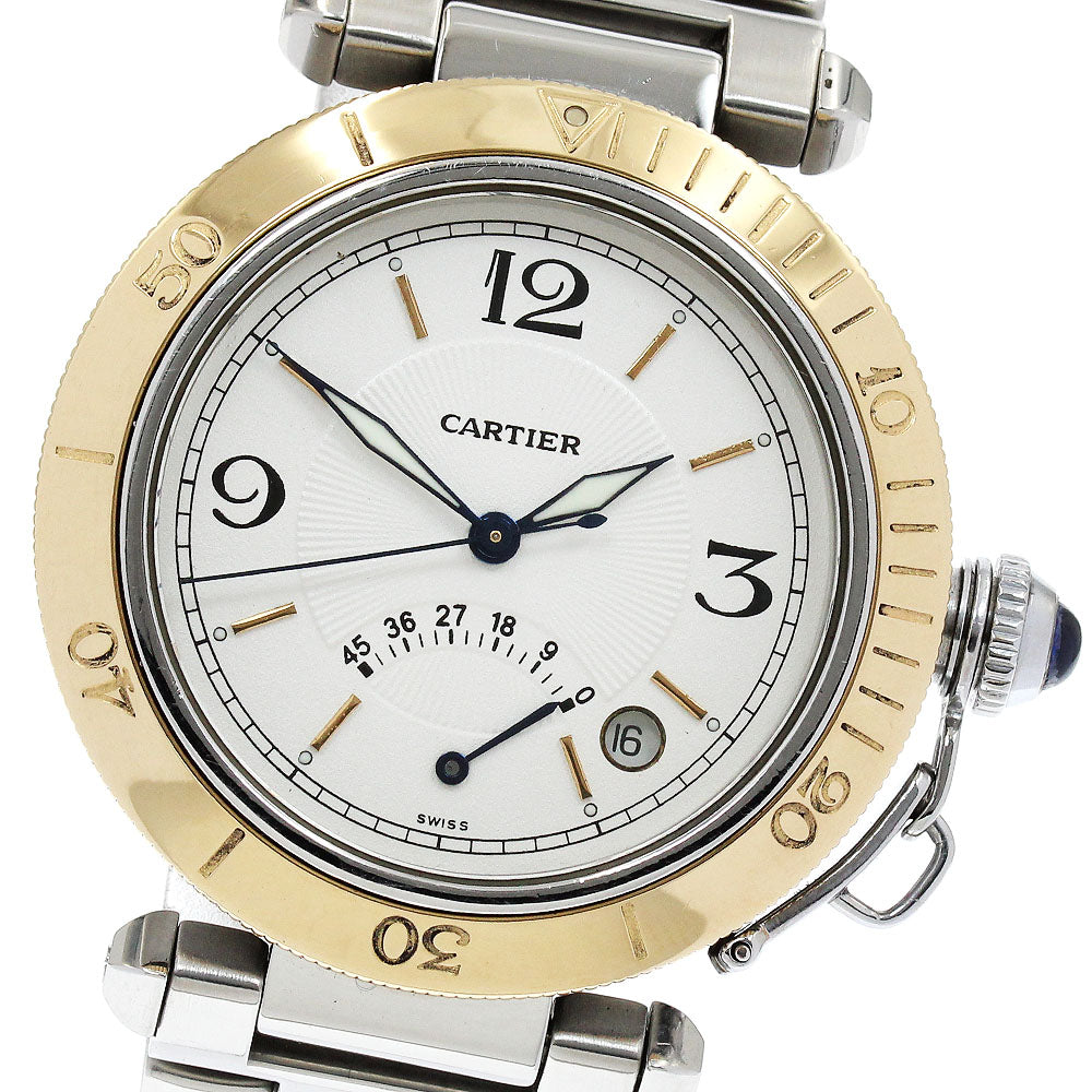 CARTIER Pasha 38mm W31012H3 Power reserve K18YGBezel Automatic Men's _935248