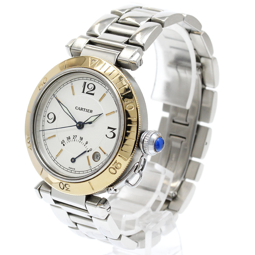 CARTIER Pasha 38mm W31012H3 Power reserve K18YGBezel Automatic Men's _935248
