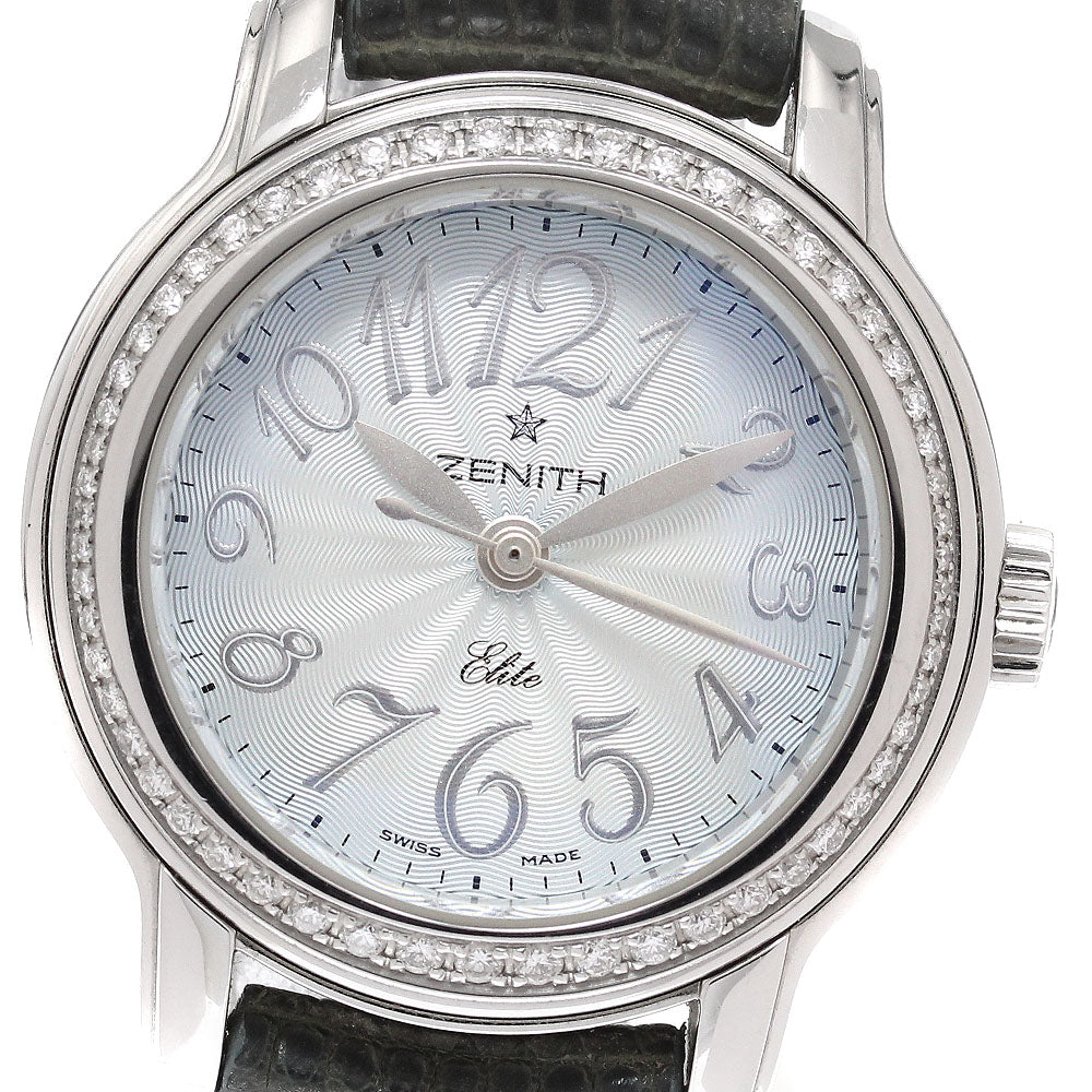 ZENITH Baby star 16.1220.67 Diamond Bezel Silver Dial Automatic Ladies Watch_935258