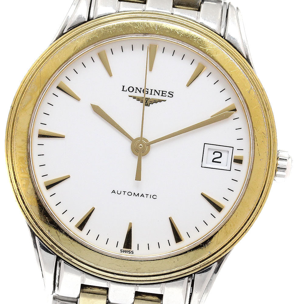 LONGINES Flagship L4.774.3 Date white Dial Automatic Men's Watch_935263