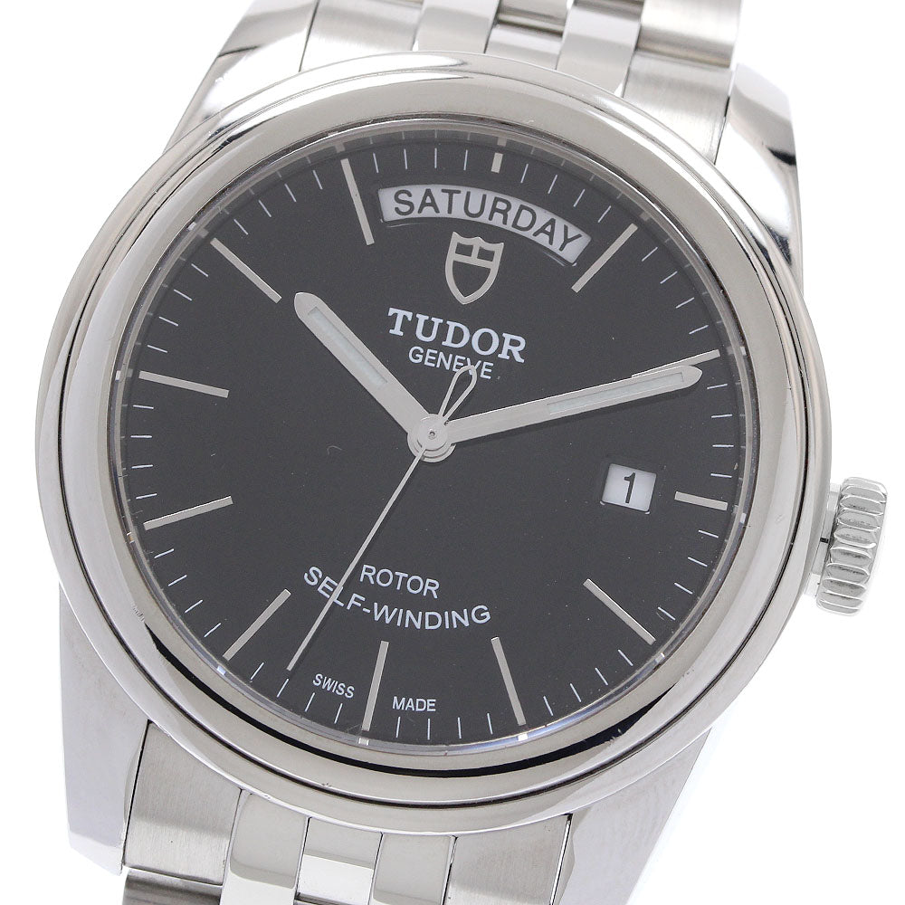 TUDOR Glamor Day Date 56000 black Dial Automatic Men's Watch_935264