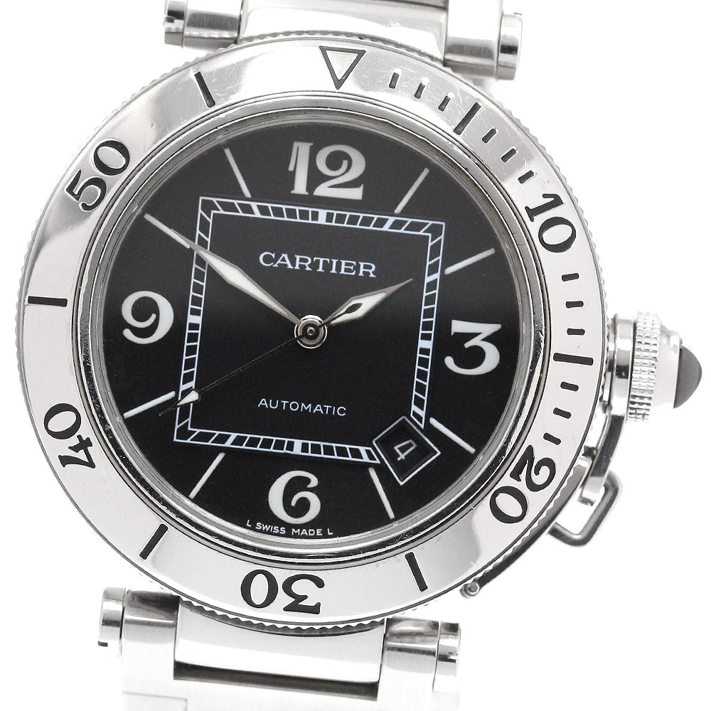 CARTIER Pacha Sea timer W31077M7 Date black Dial Automatic Men's Watch_935267