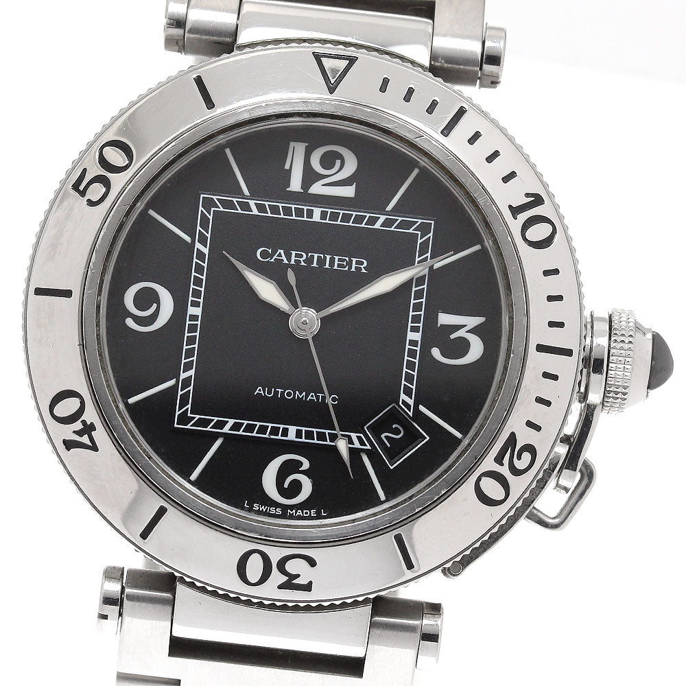 CARTIER Pacha Sea timer W31077M7 Date black Dial Automatic Men's Watch_935268