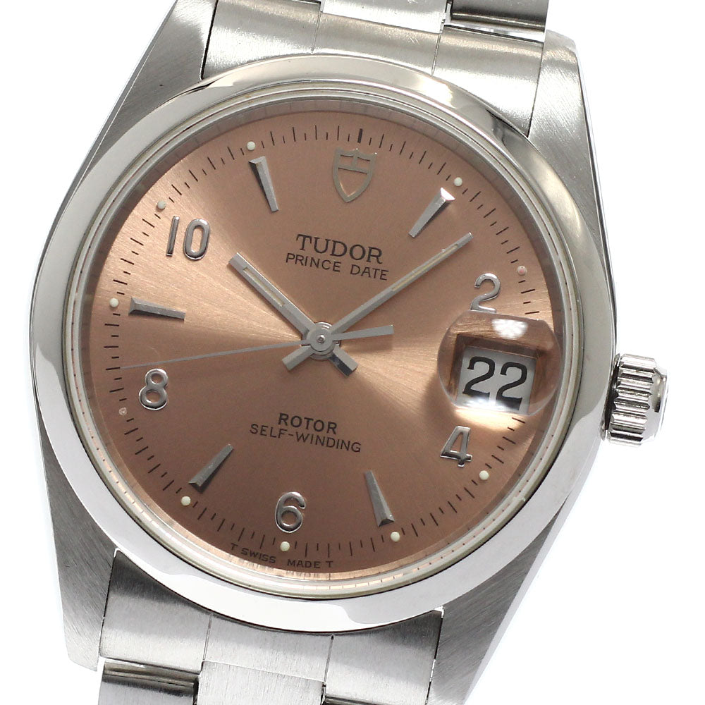 TUDOR Prince Date 74000N pink Dial Automatic Boy's Watch_935276