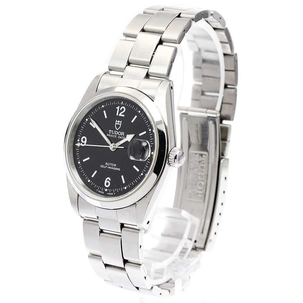 TUDOR Prince Date 74000N Black Dial Automatic Boy's Watch_935288