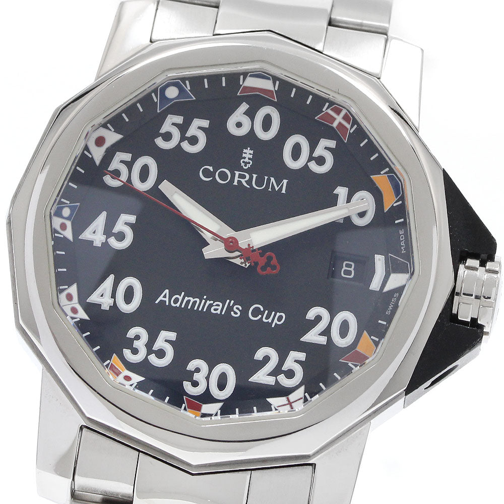 CORUM Admirals cup 01.0010 Date Black Dial Automatic Men's Watch_935297