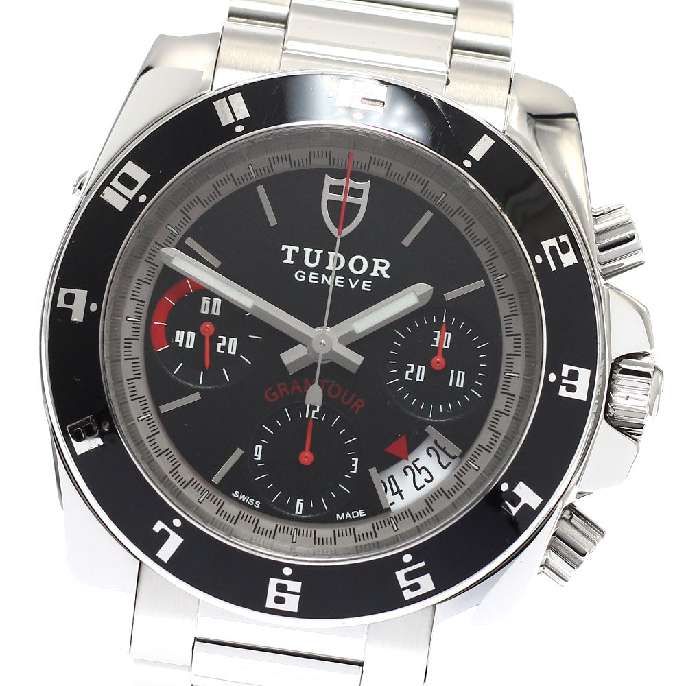 TUDOR Grand Tour Chrono 20350 Date black Dial Automatic Men's Watch_935298