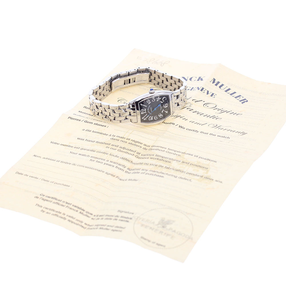 FRANCK MULLER Tonocar Vex 1752QZ Black Dial Quartz Ladies Watch_935333