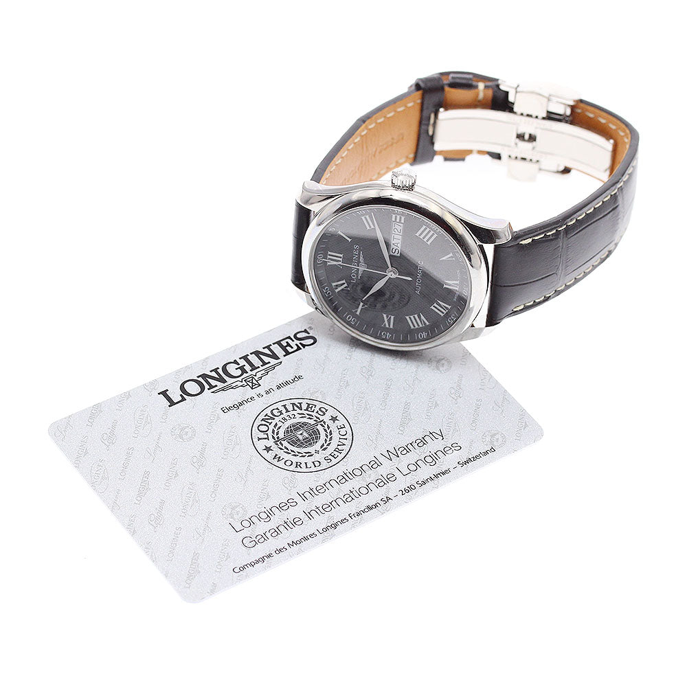 LONGINES Master collection L2.755.4 Day date black Dial Automatic Men's Watch_935375