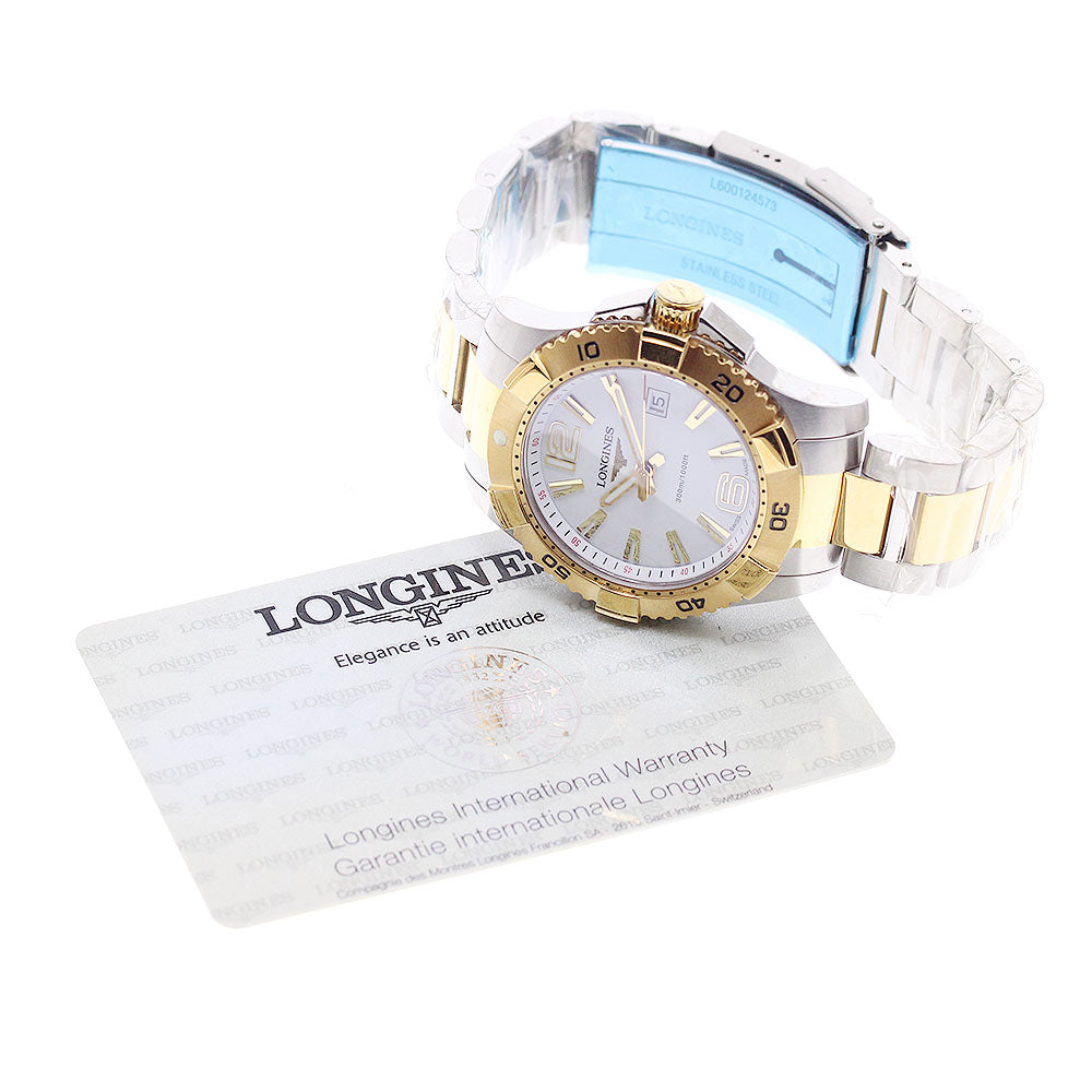 LONGINES Hydro Conquest L3.647.3 Date white Dial Quartz Men's Watch_935377