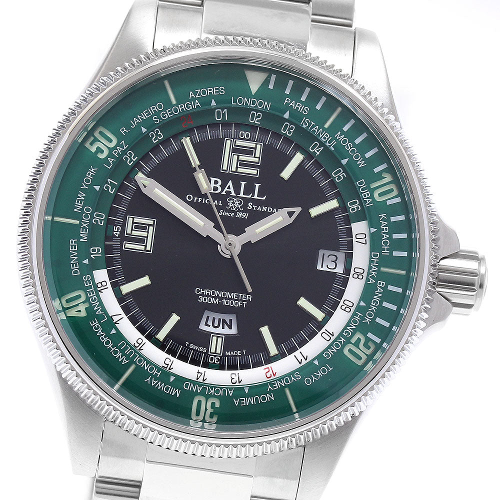 BALL WATCH Engineer Master II Diver World Time DG2232A-SC-GRBK AT Men's_935398