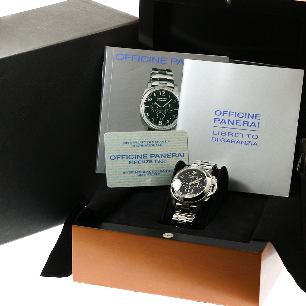 PANERAI Luminor PAM00072 Chronograph black Dial Automatic Men's Watch_935413