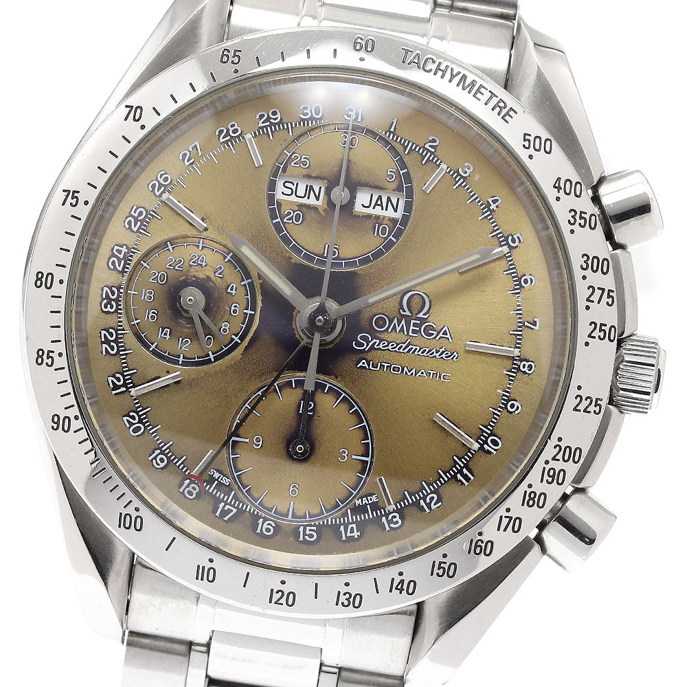 OMEGA Speedmaster 3521.80 Triple calendar chronograph Navy Dial Automatic Men's Watch_935420