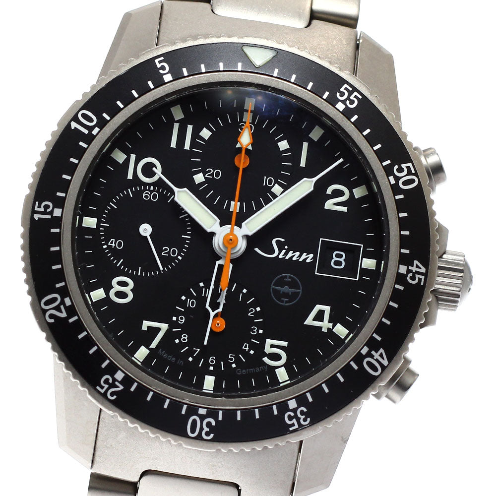 Sinn 103 103.TI.UTC.TESTAF Chronograph day date black Dial Automatic Men's Watch_935437