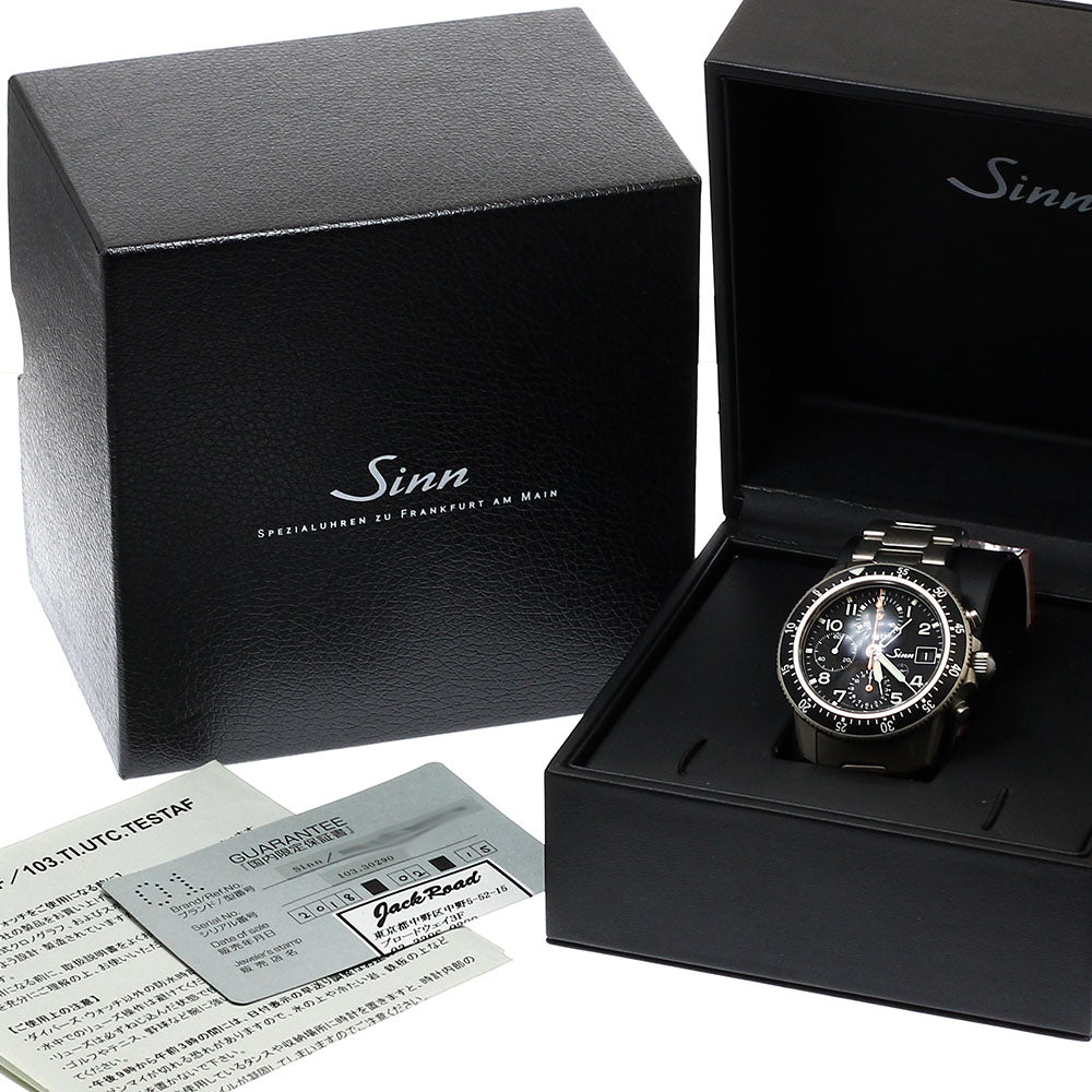 Sinn 103 103.TI.UTC.TESTAF Chronograph day date black Dial Automatic Men's Watch_935437