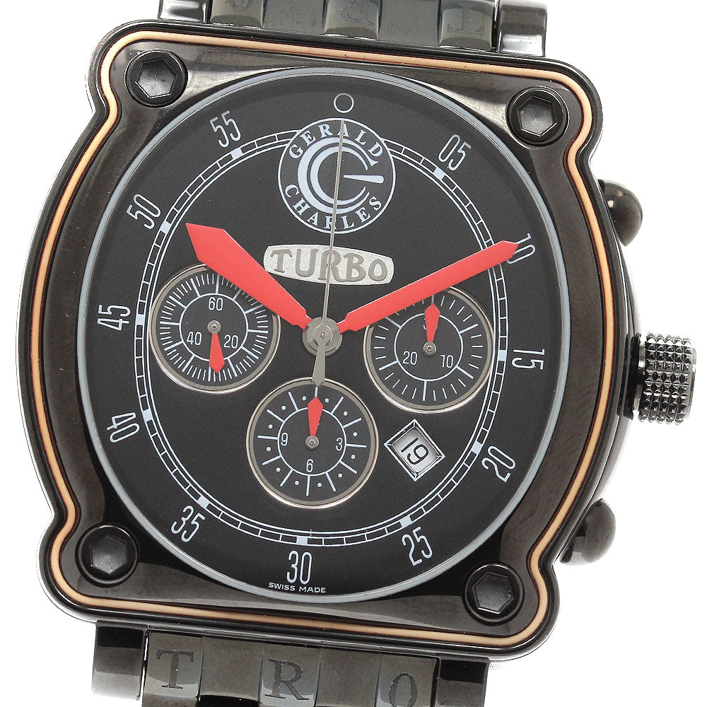 Gerald Charles Turbo GC16-SSPVD-SBPVD-02 black Dial Automatic Men's Watch_935449