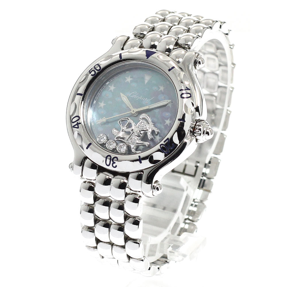 Chopard Happy Sports Zodiac Sagittarius 27/8440 Date diamond Blue shell Dial Quartz Ladies Watch_935459