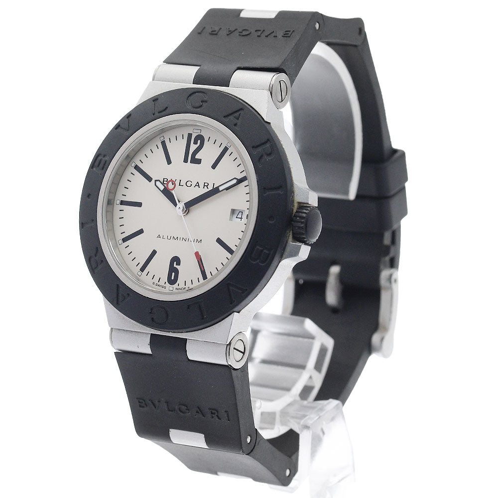 BVLGARI aluminum BB40AT Date white Dial Automatic Men's Watch_935479