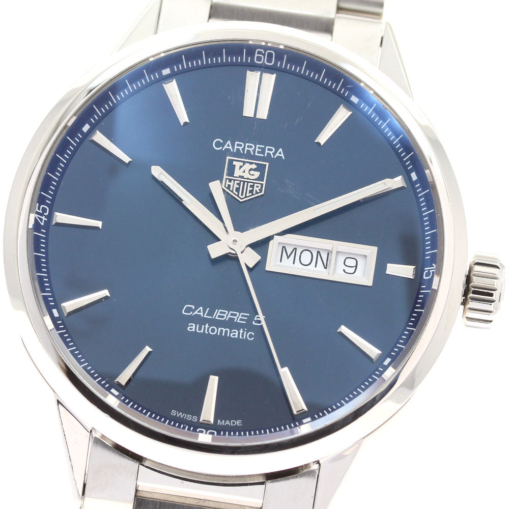 TAG HEUER Carrera Caliber 5 WAR201E Day date Navy Dial Automatic Men's _935488