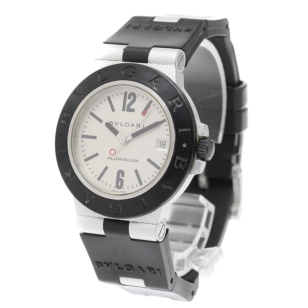 BVLGARI aluminum AL38A Date Silver Dial Automatic Men's Watch_935524