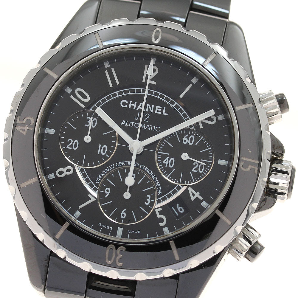 CHANEL J12 41MM H0940 Black ceramic chronograph Automatic Men's Watch_935527